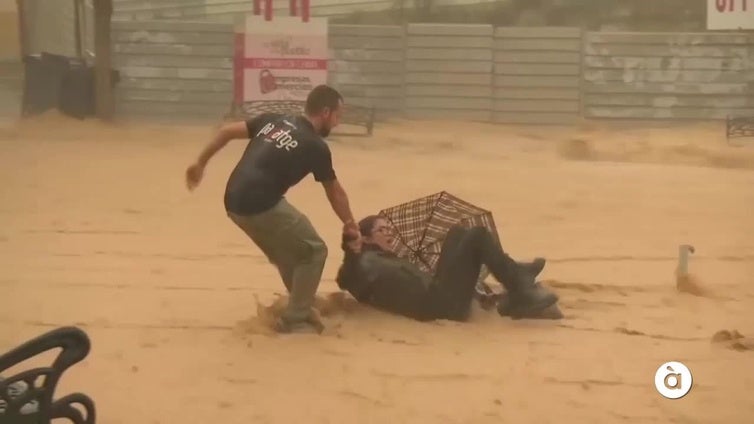 Angustioso rescate en Chiva el 29-O