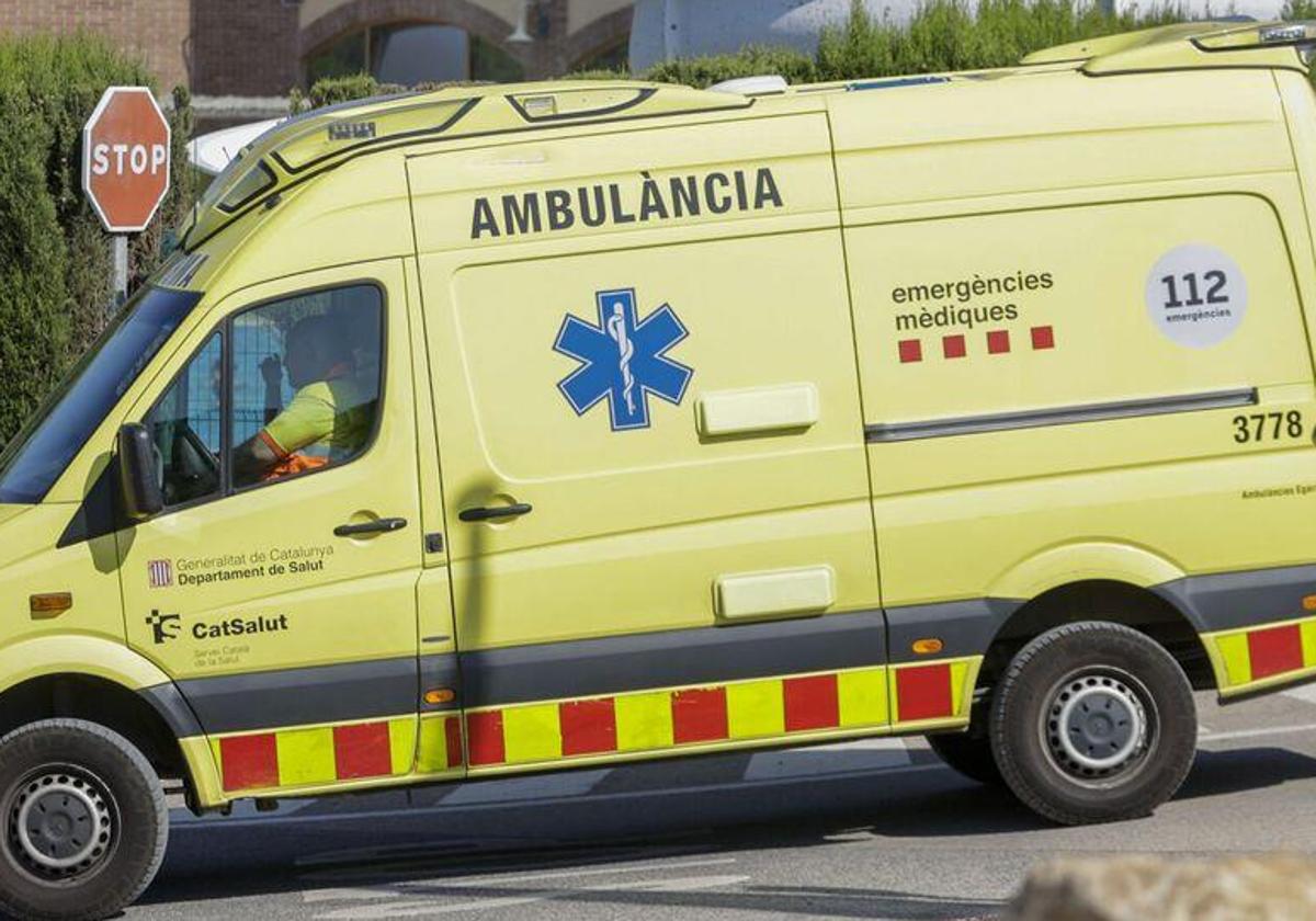 An ambulance from the emergency services.