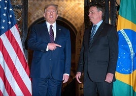 Donald Trump y Jair Bolsonaro, en una imagen de archivo.