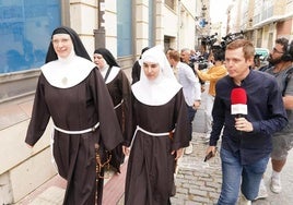 Las monjas cismáticas, el pasado martes en Briviesca.