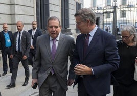Alberto Núñez Feijóo se reunió en septiembre del año pasado con el opositor Edmundo González Urrutia.
