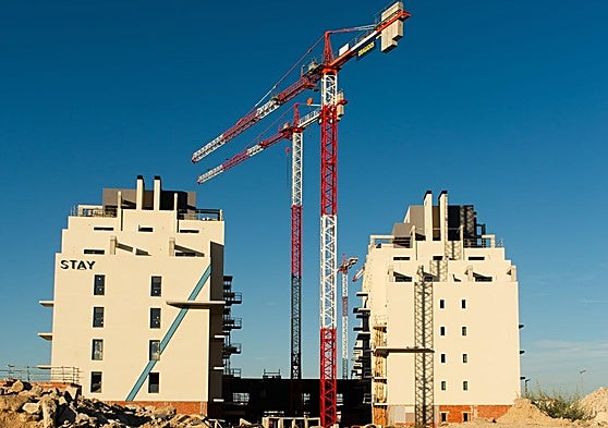 Viviendas en construcción en Madrid