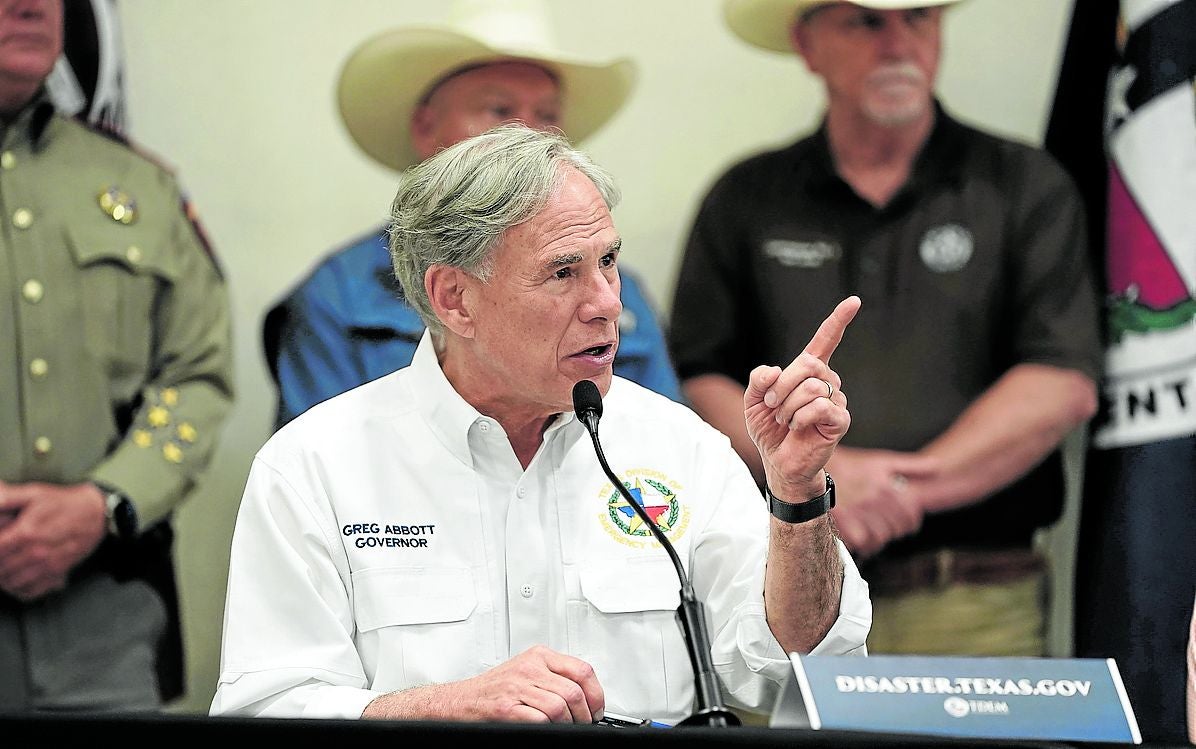 El gobernador de Texas, Greg Abbott.