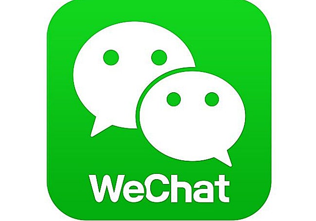 El logo de We Chat, una aplicación que permite pagar y hacer caso todo en China.