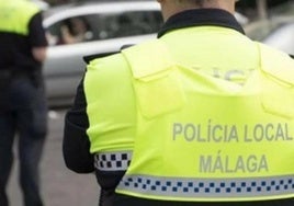 Un policía local de Málaga.