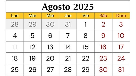 El mes de agosto se llama así por un emperador romano