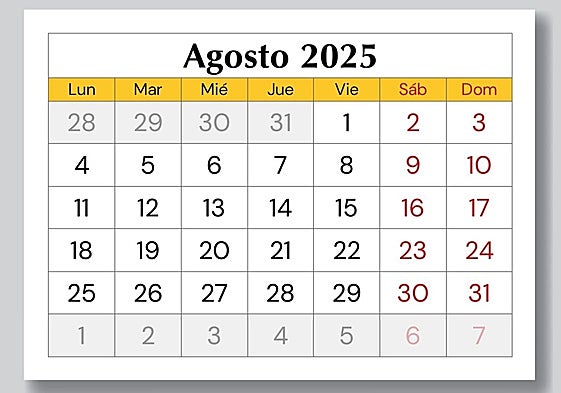 El mes de agosto se llama así por un emperador romano