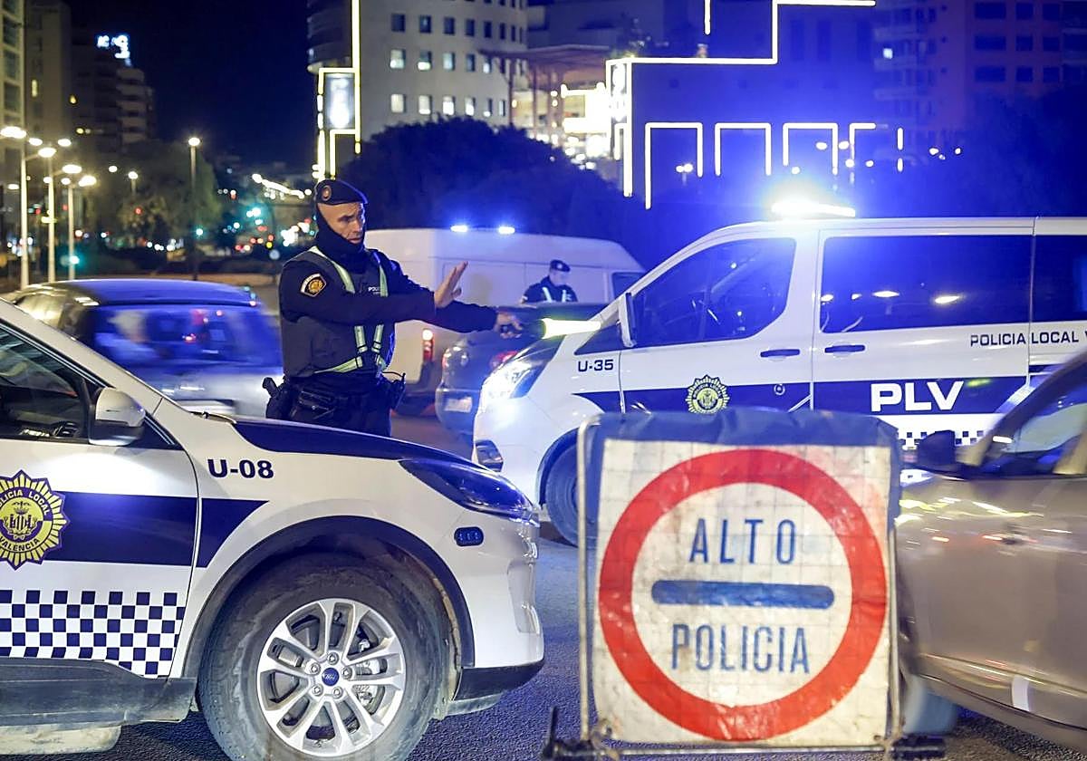Policía Local en Valencia.