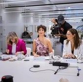 La ministra Elma Saiz en la reunión mantenida con plataformas digitales el 30 de julio para abordar el seguimiento de los discursos de odio en redes