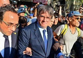 Carles Puigdemont en Barcelona el 8 de agosto de 2024.