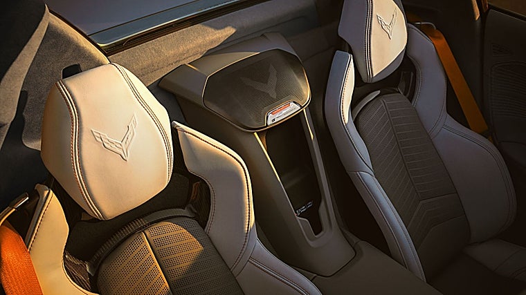 Interior de la edición limitada del nuevo Corvette