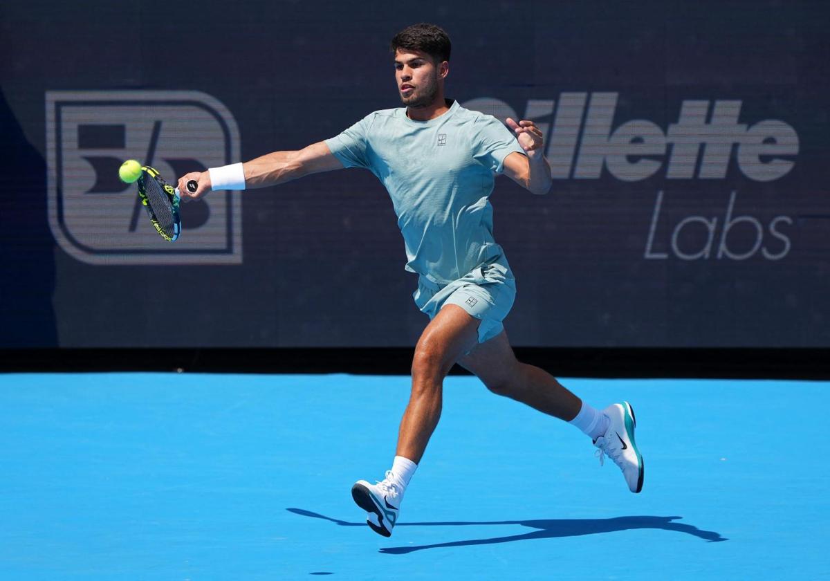 Alcaraz, durante el Masters 1.000.