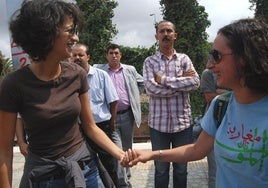 Ibtissam Lachgar, a la derecha, en una imagen de archivo.