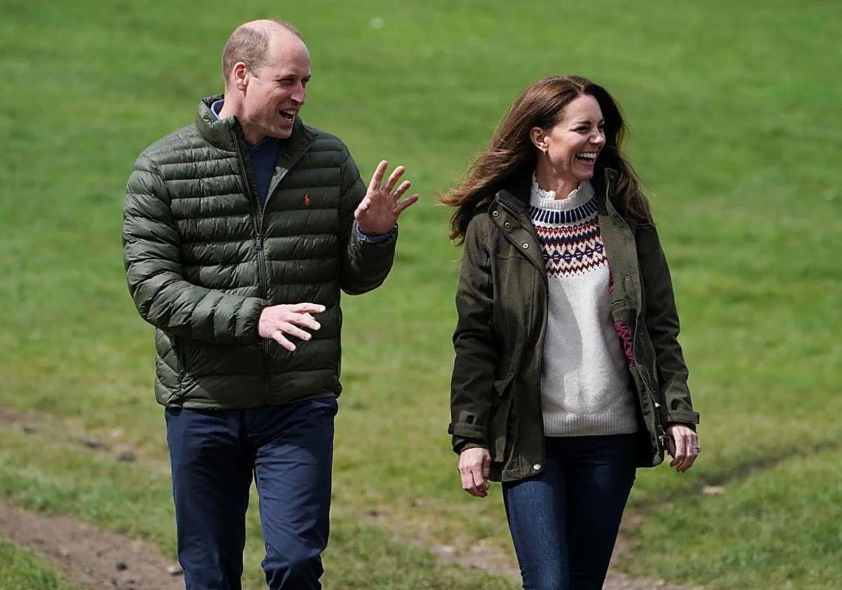 Los príncipes Guillermo y Kate.