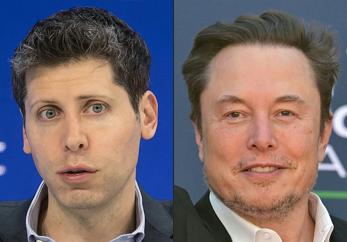 Sam Altman y Elon Musk.