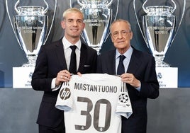 Mastantuono: «Prometo dejarme la vida por esta camiseta»