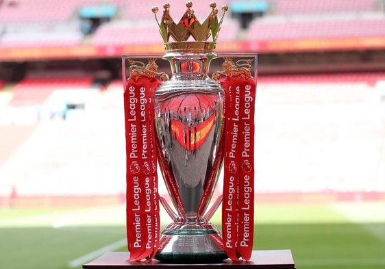 Trofeo de la Premier League inglesa.