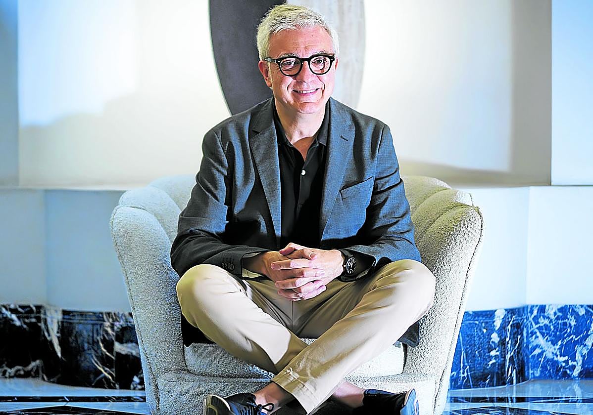 Javier Moreno Luzón, durante la entrevista.