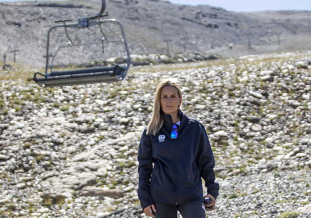 Virginia Fernández, en Sierra Nevada.