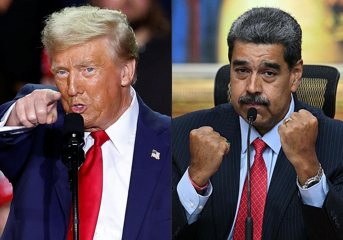 Donald Trump, presidente de Estados Unidos, y Nicolás Maduro, presidente de Venezuela.