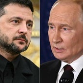 Volodímir Zelenski y Vladímir Putin.