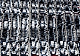 Coches importados en una campa en EE.UU.