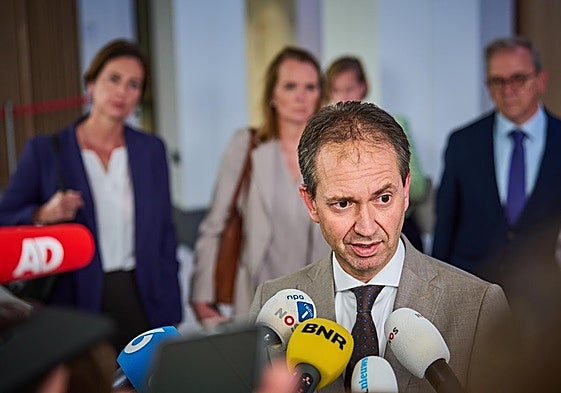 Caspar Veldkanp, ministro de Exteriores que acaba de dimitir.