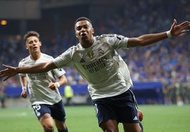La pegada de Mbappé marca la diferencia ante el Oviedo