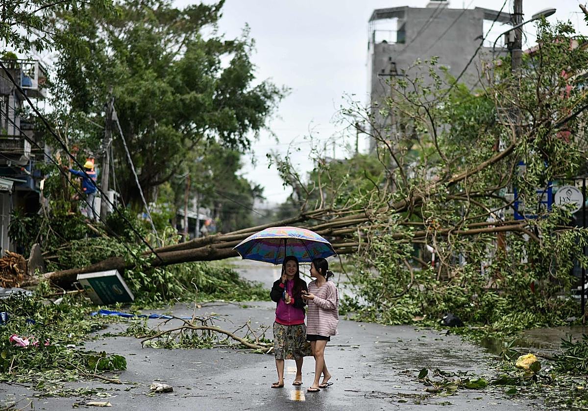 Vietnam sufre periódicamente el paso de tifones.