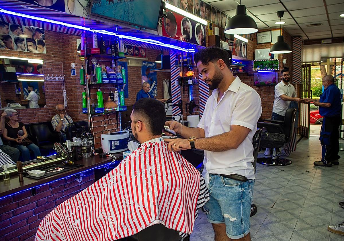 Una peluquería de Madrid.