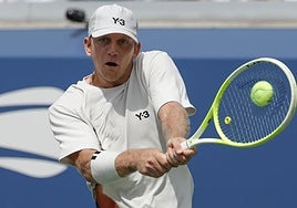 Alejandro Davidovich, en su partido ante el francés Arthur Rinderknech