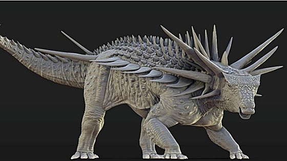 Un dinosaurio blindado para buscar pareja