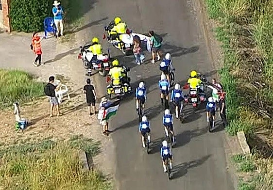 Una protesta propalestina frena al Israel en la crono por equipos de La Vuelta