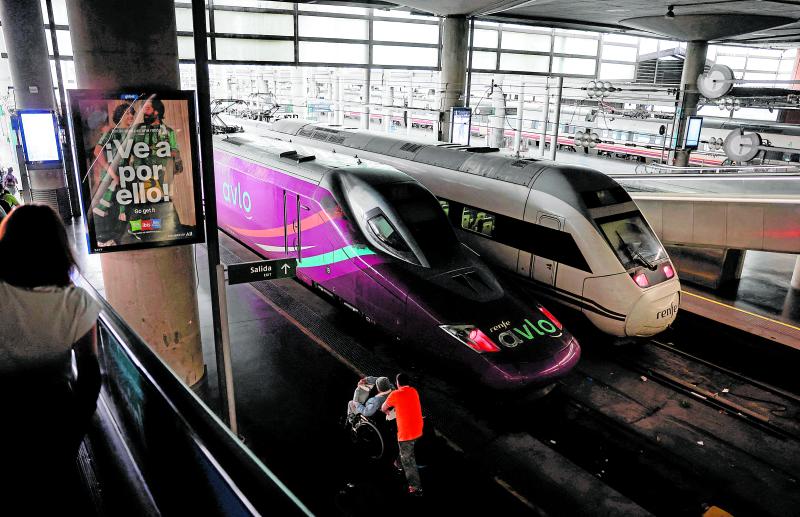Avlo en la estación de Atocha de Madrid.