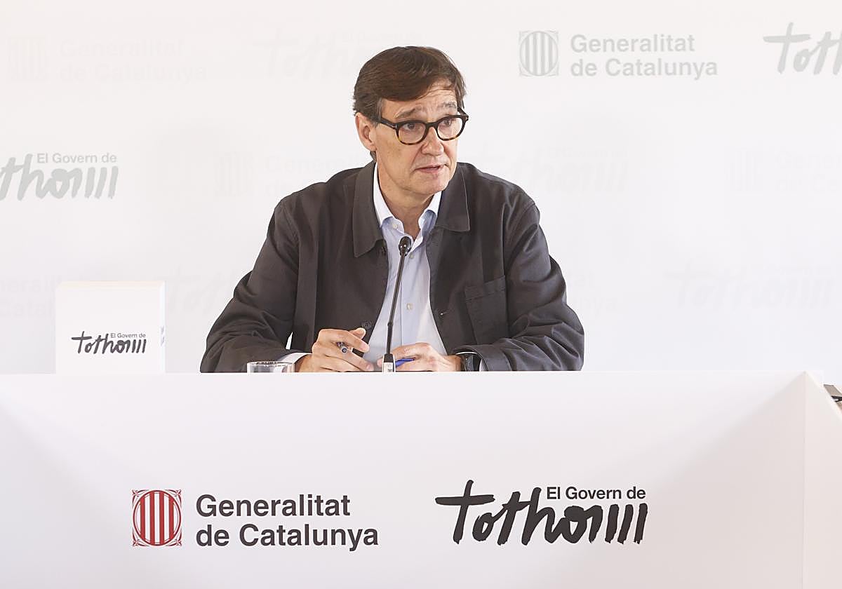 El presidente de la Generalitat Salvador Illa presenta las líneas estratégicas de los próximos meses.
