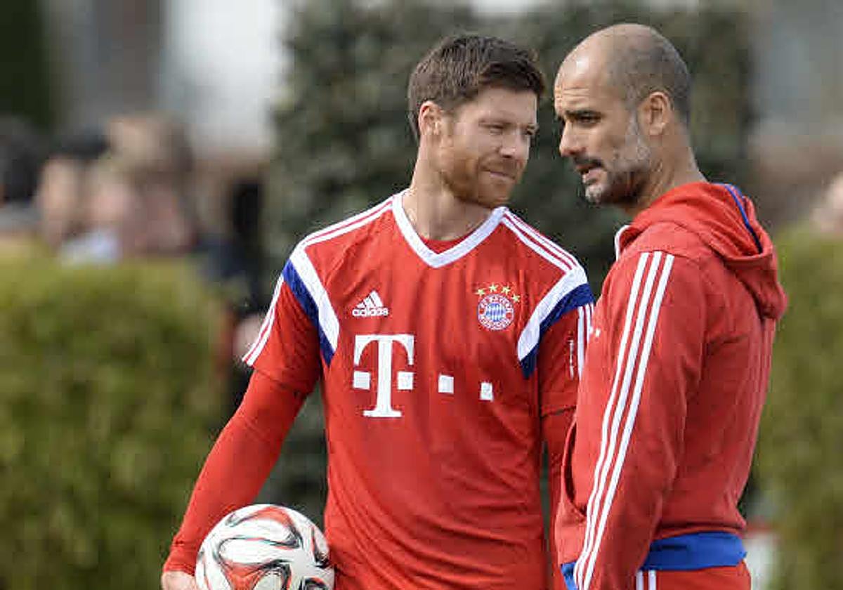 Xabi Alonso, entrenado por Guardiola en el Bayern