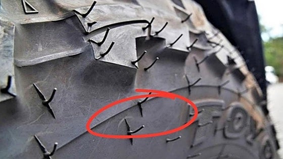 ¿Qué función tienen los 'pelos' de los neumáticos del coche?