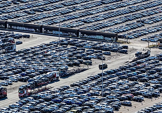 La campa de las fábricas de Volkswagen en Wolfsburg.