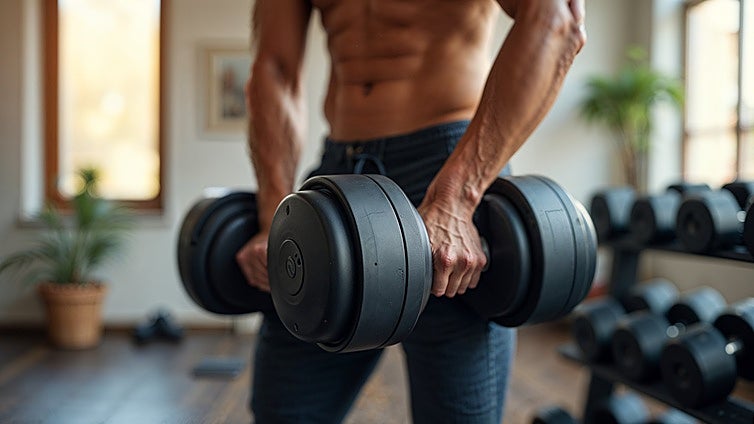 Vuelve a ponerte en forma después de las vacaciones con estas mancuernas ajustables para entrenar en casa