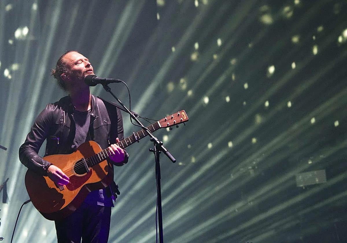Thom Yorke, durante un concierto en Coachella en 2017