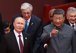 Vladímir Putin y Xi Jinping este miércoles en Pekín.