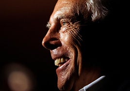 El diseñador italiano Giorgio Armani en Milán 2008.