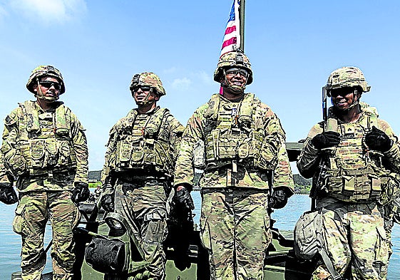 Soldados de EE UU en unas maniobras