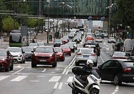 Tráfico en San Mamés (Bilbao)