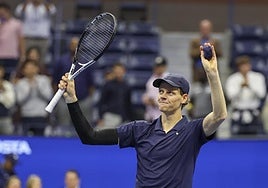 Jannik Sinner, tras vencer a Lorenzo Musetti