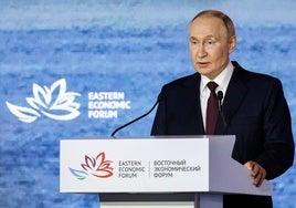 Vladímir Putin interviene en el Foro Económico Oriental.