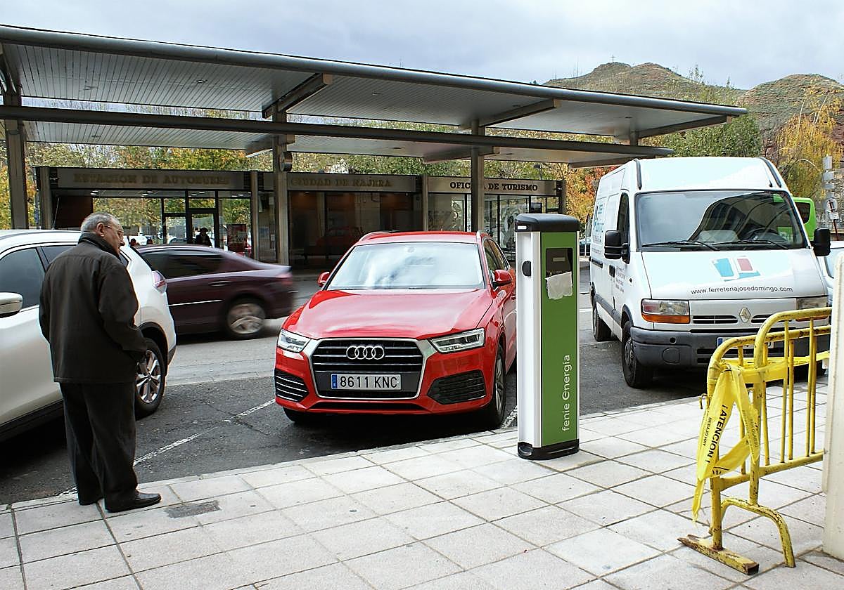 Punto de recarga para automóviles eléctricos