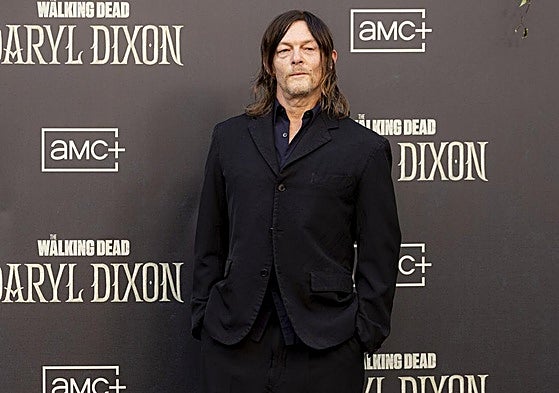 El actor Norman Reedus, durante la 'premiere' de la serie en Madrid.