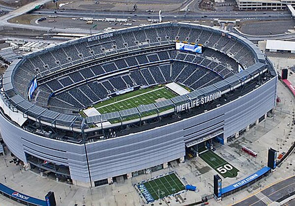 El MetLife Stadium de Nueva York donde el 19 de julio de 2026 se jugará la final.