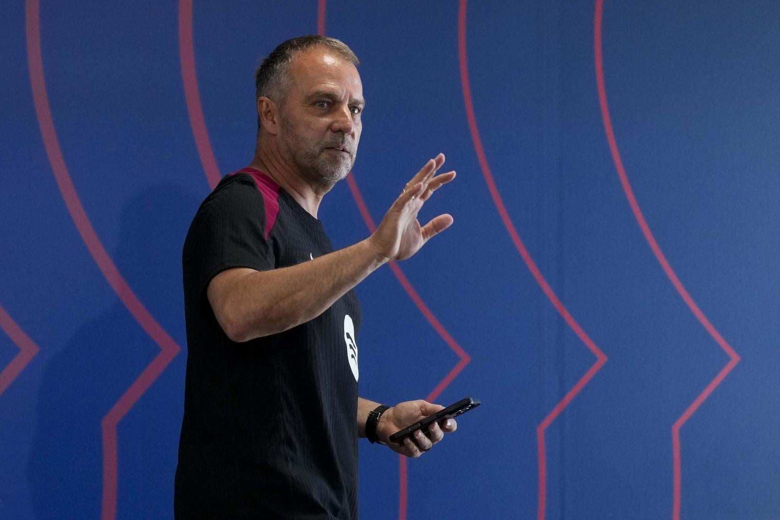 El entrenador del Barcelona Hansi Flick.